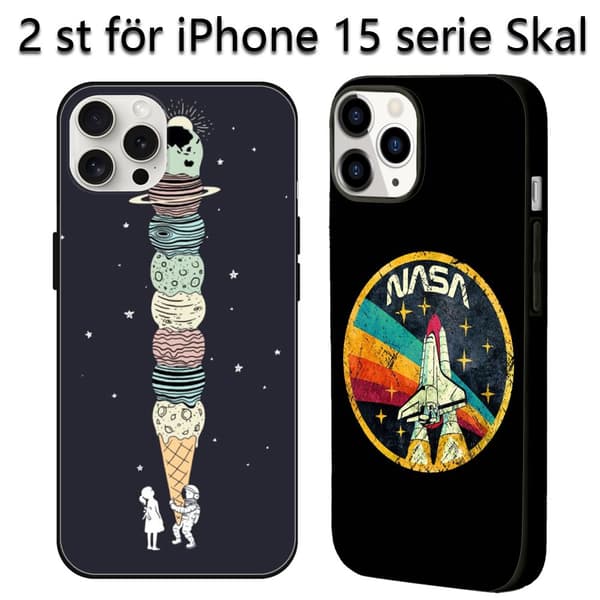 2 stk morsomt iPhone 15 Pro Max-deksel, likbart iPhone 15 Pro-deksel for iPhone 15 Plus 15 Pro 15 Pro Max Black iPhone 15 Plus