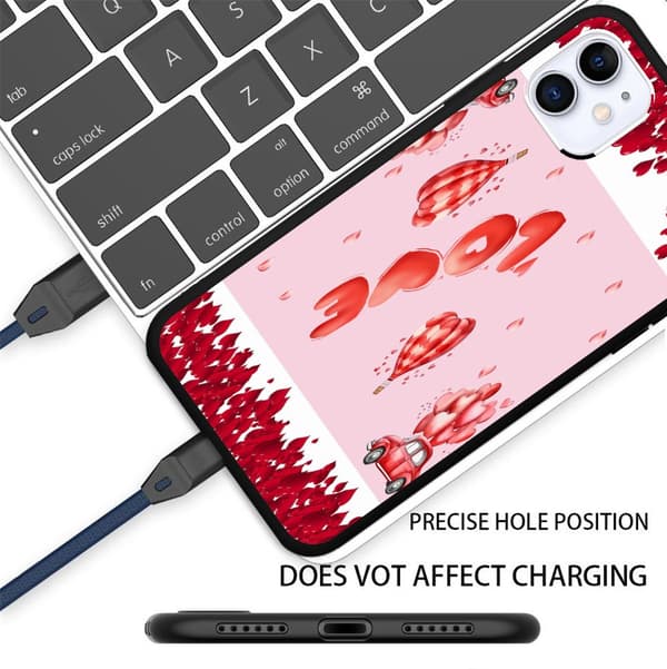 Moderne iPhone 16 Plus-deksel, iPhone 17 Pro Max-deksel for 17 16 11 12 Pro 13 Mini 14 Plus 15 Pro Max Valentinsdag-deksel Black iPhone 13 Mini