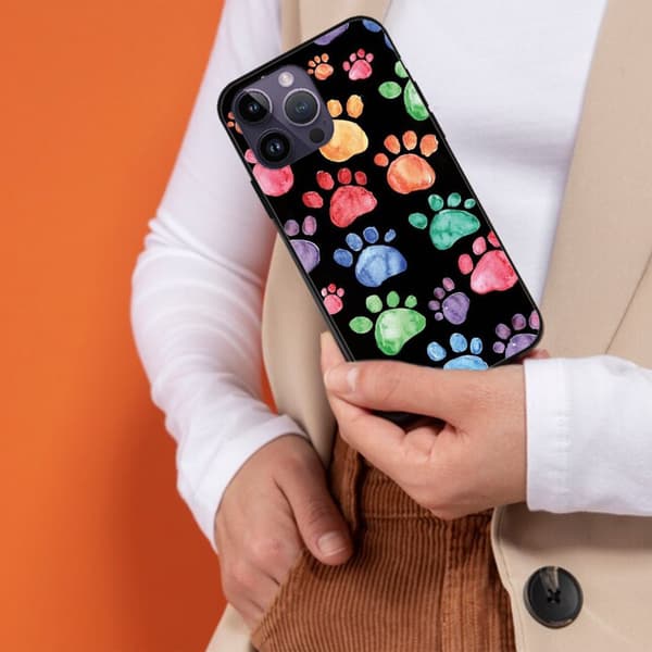 2 stk. Hundepote iPhone 15 Plus telefoncover, Anime iPhone 15 Pro Case Apple til iPhone 15 Plus Pro Max Black iPhone 15 Plus
