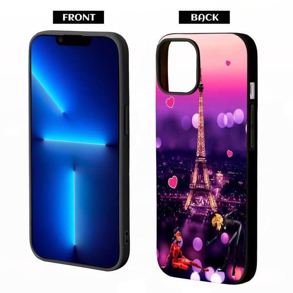 2 stk Eiffeltårn iPhone 15 Pro Max beskyttelsesdeksel, slanke telefondeksler til iPhone 15 for iPhone 15 Plus 15 Pro 15 Pro Max Black iPhone 15 Plus