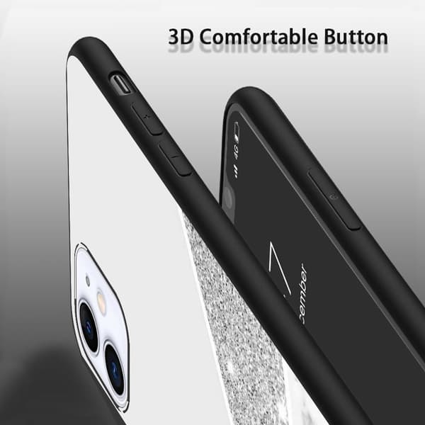 2-pack Marmor iPhone 15 Pro Skyddsfodral, Nya iPhone 15-skal för iPhone 15 Plus 15 Pro 15 Pro Max Black iPhone 15 Pro Max
