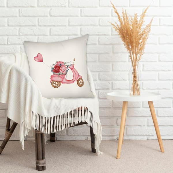 Romantiske hjerte pudebetræk, vaskbare pudebetræk til sofa, sofa eller seng Valentinsdag dekoration 45x45cm
