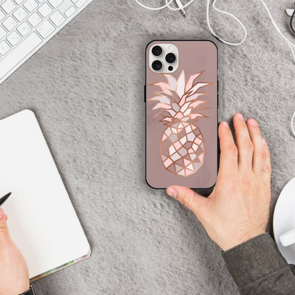 2 kpl Abstrakti ananas iPhone 15 Plus -kuoret, suosittu iPhone 15 Pro Max -puhelin iPhone 15 Plus Pro Maxille Black iPhone 15