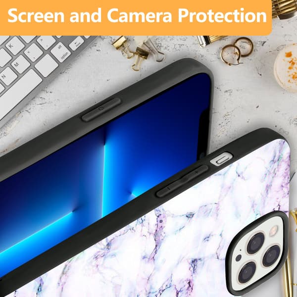 2 STK Marmor iPhone 15 Deksel, Personlighet iPhone 15 Etui Blomster til iPhone 15 Plus Pro Max Black for iPhone 15 Plus