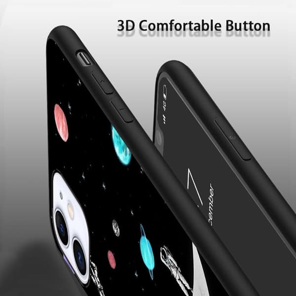 2 stk. romreise iPhone 15 deksler, utsøkt iPhone 15 pro max-telefon til iPhone 15 Plus 15 Pro 15 Pro Max Black iPhone 15 Plus