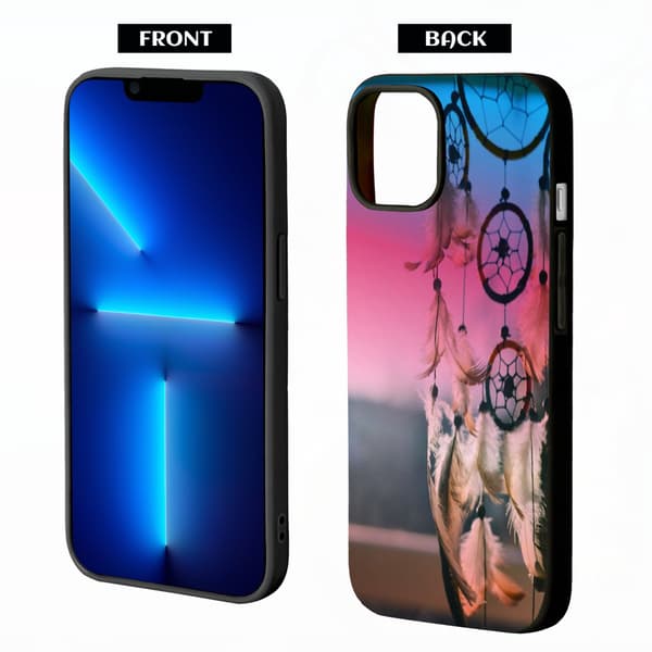 2 stk. Farverig Mandala iPhone 15 Skal, Seneste iPhone 15 Telefoncovers til iPhone 15 Plus 15 Pro 15 Pro Max Black iPhone 15 Plus