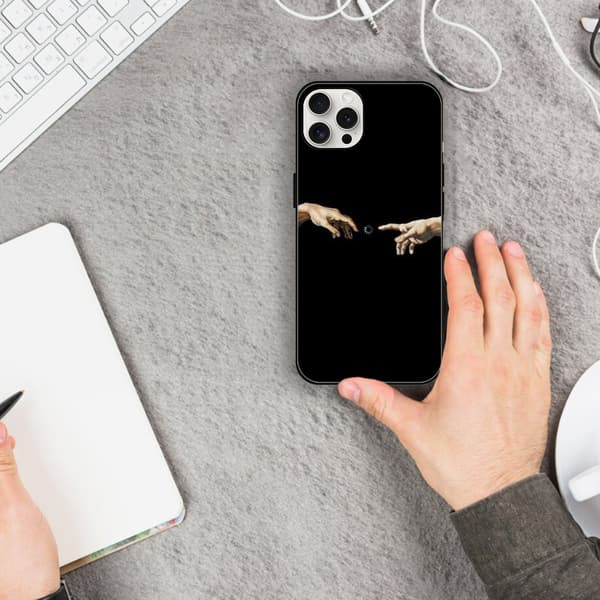 2-pack iPhone 15 Pro TPU-skal för par, Vattentätt Comic iPhone 15-skal för iPhone 15 Plus Pro Max Black iPhone 15
