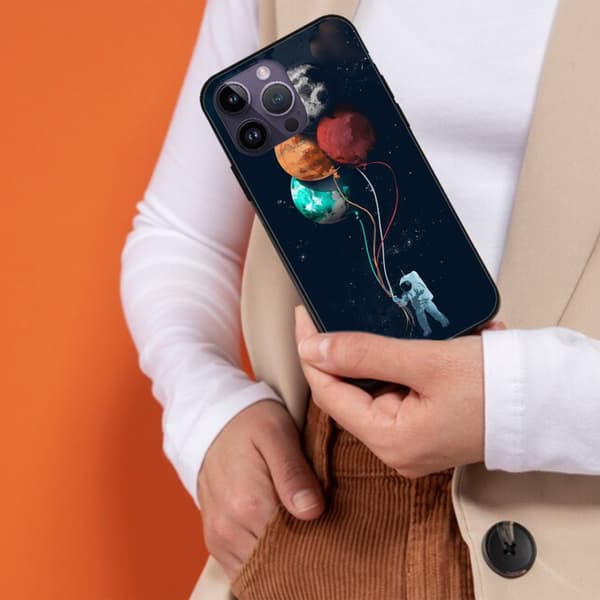 2 st Rymdresa iPhone 15 Skal, Nyhet iPhone 15 Pro-skal för iPhone 15 Plus 15 Pro 15 Pro Max Black iPhone 15 Plus