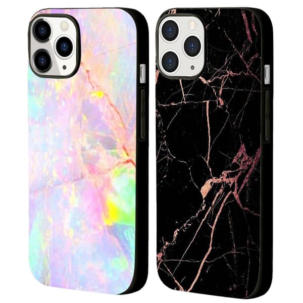 2 stk marmor iPhone 15 Pro Max beskyttelsesdeksler, kunsttelefondeksel iPhone 15 pro max for iPhone 15 Plus Pro Max Black iPhone 15 Pro Max
