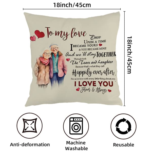 Romantiska hjärtformade prydnadskuddar, 45x45cm polyester örngott för soffa sovrum vardagsrum 45x45cm