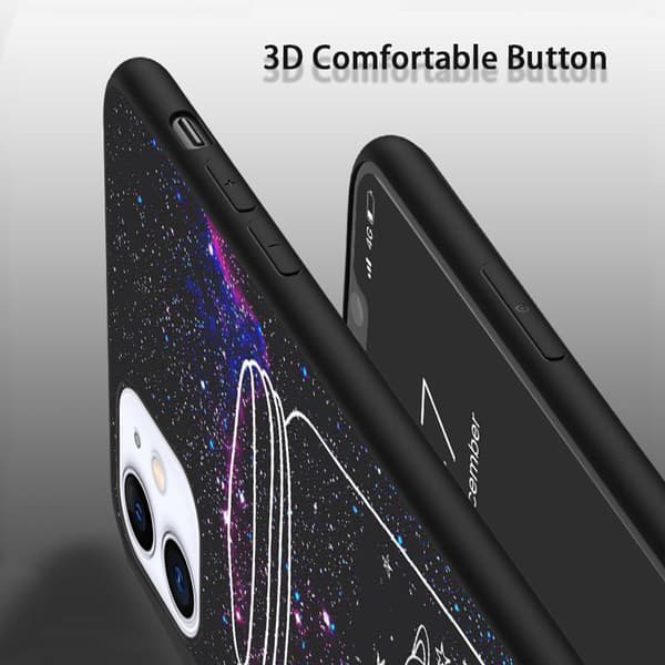 2 stk. Katte iPhone 15 Pro telefoncover, charmerende iPhone 15 cover til iPhone 15 Plus Pro Max Black iPhone 15