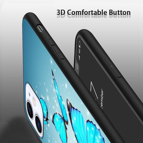 2 stk sommerfugl iPhone 15 Plus beskyttende smartdeksel, Sole iPhone 15 pro max deksel for kvinner for iPhone 15 Plus Pro Max Black iPhone 15 Plus