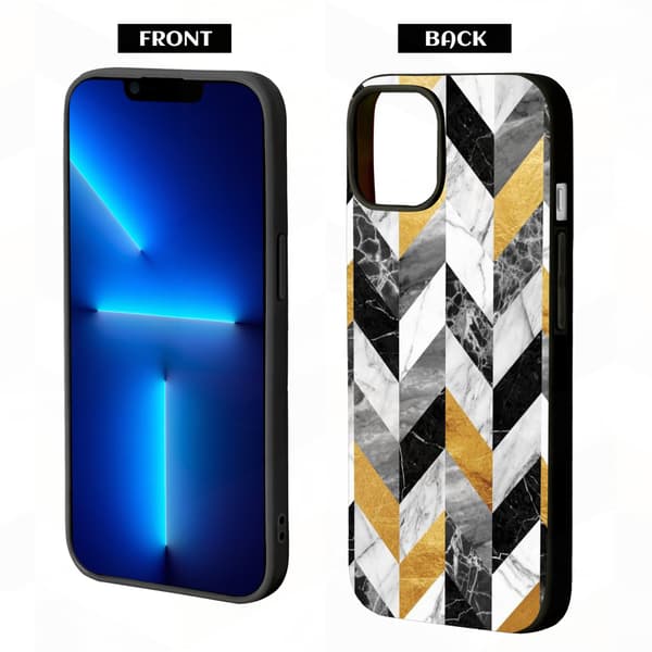 2-pack Marmor iPhone 15 Skyddsfodral, Anime Apple 15 för iPhone 15 Plus 15 Pro 15 Pro Max Black iPhone 15 Plus
