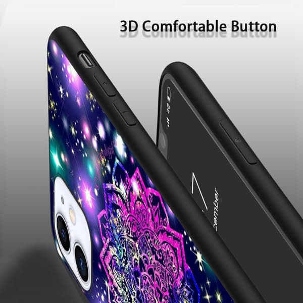 2 stk fargerike ulver iPhone 15 Pro deksler, nyeste iPhone 15 pro deksel til iPhone 15 Plus Pro Max Black iPhone 15 Plus