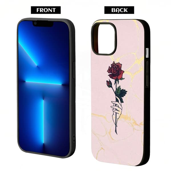 2 stk. Marmor Rose iPhone 15 Plus Covers Etuier, Stilfuld iPhone 15 Mini til iPhone 15 Plus 15 Pro 15 Pro Max Black iPhone 15 Plus