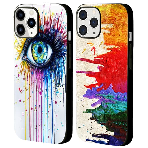 2-pack Abstrakt iPhone 15 Pro Max Skyddsfodral, Friskt iPhone 15 Plus Skyddsfodral för iPhone 15 Plus Pro Max Black iPhone 15 Plus