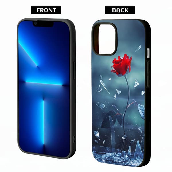 2 stk. blomster iPhone 15 Pro Max beskyttelsesdeksel, elegant deksel iPhone 15 for iPhone 15 Plus 15 Pro 15 Pro Max Black iPhone 15 Plus