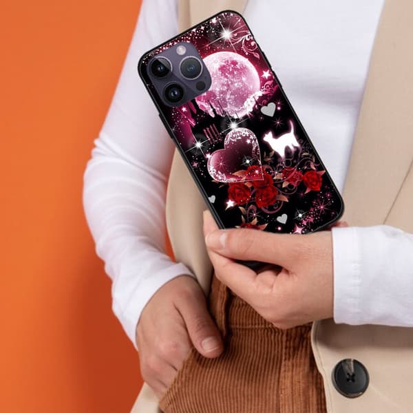 2 stk. farverige iPhone 15 Plus telefoncovers, animationsmaleri iPhone 15 Plus etui til iPhone 15 Plus 15 Pro 15 Pro Max Black iPhone 15