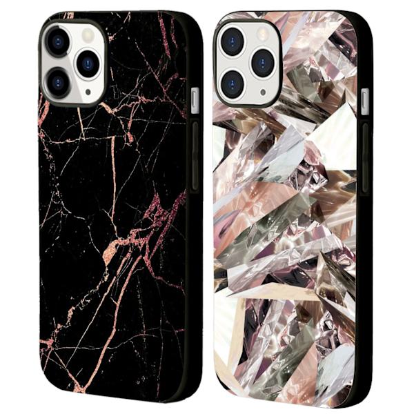 2 stk marmor iPhone 15 Plus deksler, elegant iPhone 15 Pro deksel til iPhone 15 Plus 15 Pro 15 Pro Max Black iPhone 15 Plus
