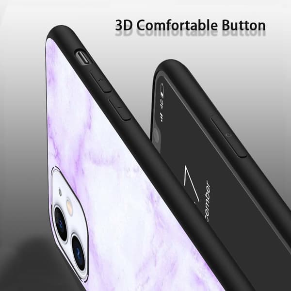 2 stk. Marmor iPhone 15 Pro beskyttende smartdeksel, oppdatert iPhone 15 max pro-deksel for iPhone 15 Plus Pro Max Black iPhone 15 Plus