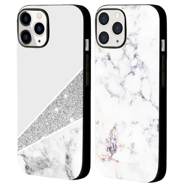 2 stk. Marmor iPhone 15 Pro Beskyttelsesetuier, Nyt iPhone 15 etui til iPhone 15 Plus 15 Pro 15 Pro Max Black iPhone 15 Pro Max