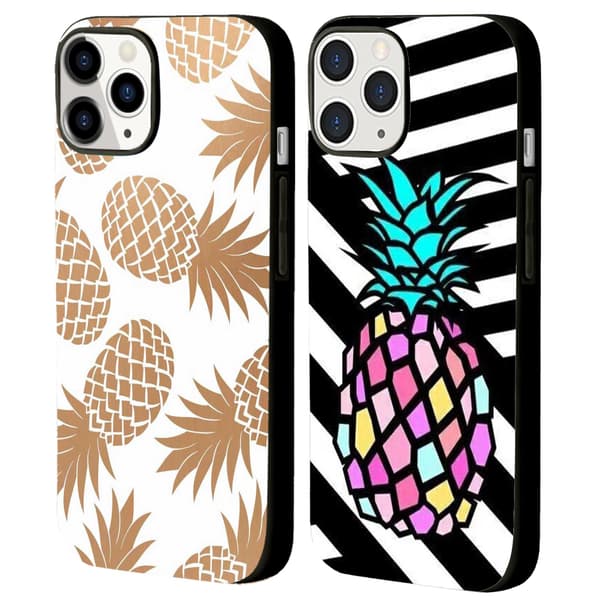 2 stk. morsomme ananas iPhone 15 Pro Max deksler, pene iPhone Pro Max 15 til iPhone 15 Plus 15 Pro 15 Pro Max Black iPhone 15 Pro