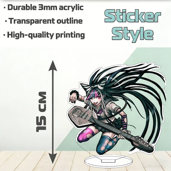 Flat Plate 2D Anime Akrylfigur: Solid Base, Skrivebordsdekorasjon, Bursdagsgave til Venner og Entusiaster 15cm
