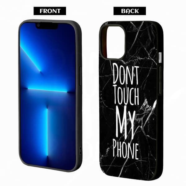 2-pack Marmor iPhone 15 Plus Skyddande Smart Skal, Brisk 15 plus skal för iPhone 15 Plus 15 Pro 15 Pro Max Black iPhone 15 Plus