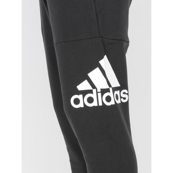 Adidas svarta träningsbyxor för män - Elastisk midja och dragsko - Screentryckt logotyp Svart XS