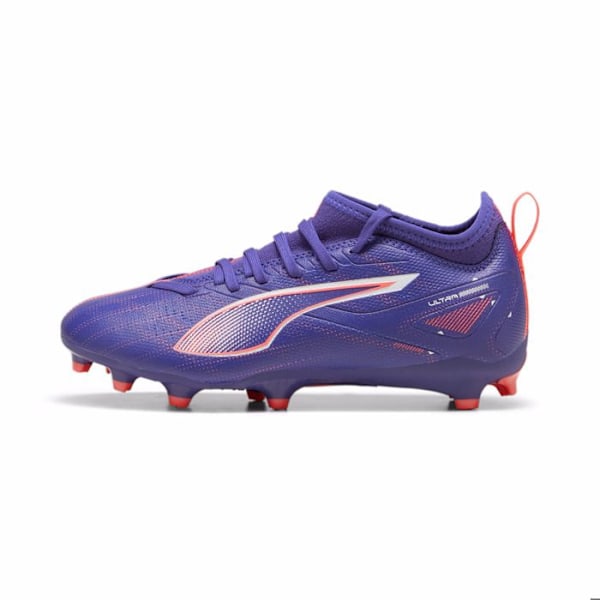 Puma Ultra Match FG/AG fotbollsskor för barn Lapis Lazuli-PUMA White-Sunset Glow 34