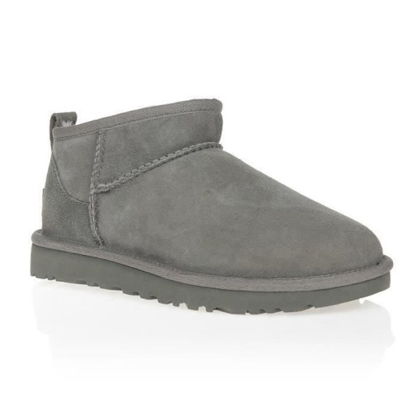 Stövlar - UGG - CLASSIC ULTRA MINI - Dam - Läder - Grå - Platt Grå 41