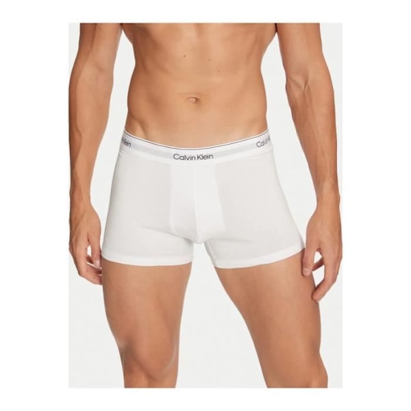 Förpackning med 3 extra mjuka stretchboxers - Calvin Klein - Herr Vit M