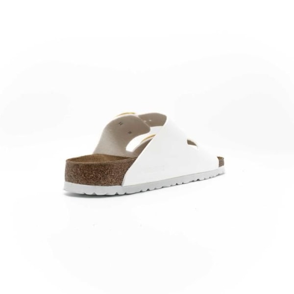 Birkenstock Arizona White Patent Large Spännetofflor, Birko Flor Patent Vit 38