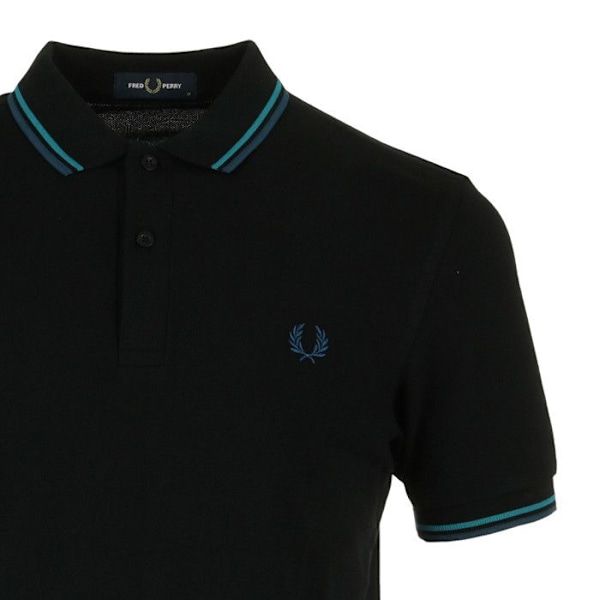 Fredperry Fp Pikétröja med dubbla knappar Fred Perry Svart M