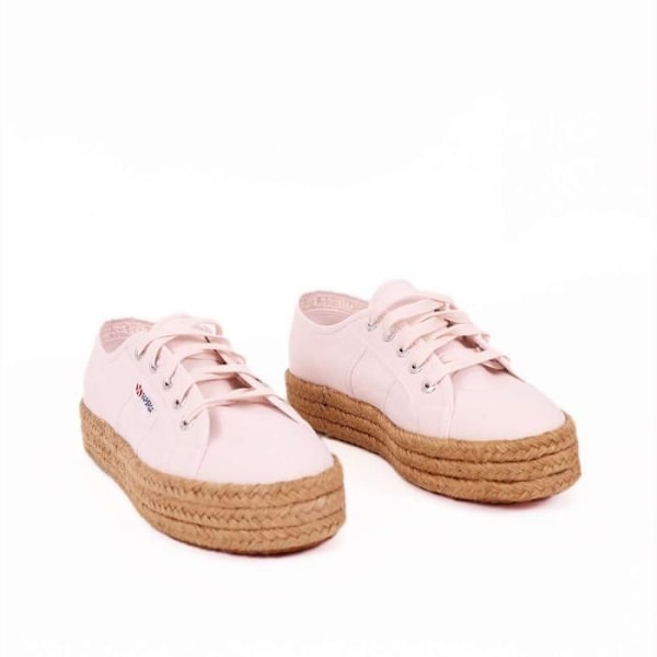 Sneakers - SUPERGA - 2730-Cotropew - Platt i bomullscanvas - Rosa Rosa 36