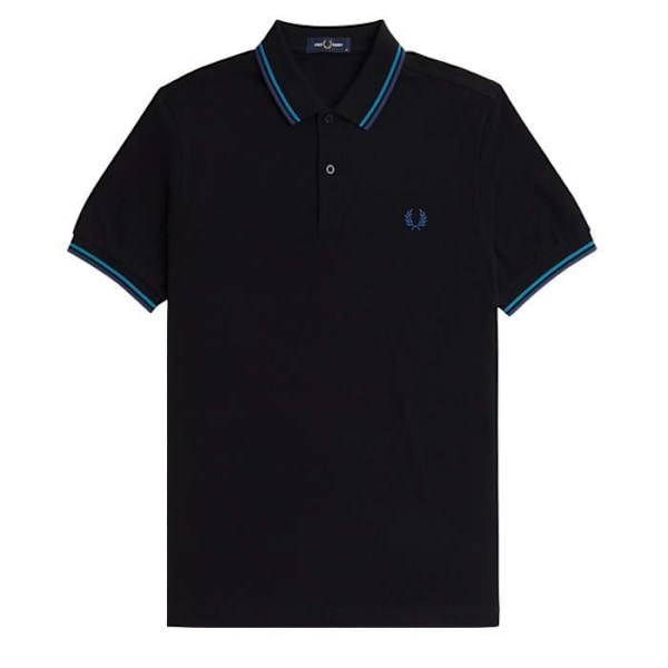 Fredperry Fp Pikétröja med dubbla knappar Fred Perry Svart M