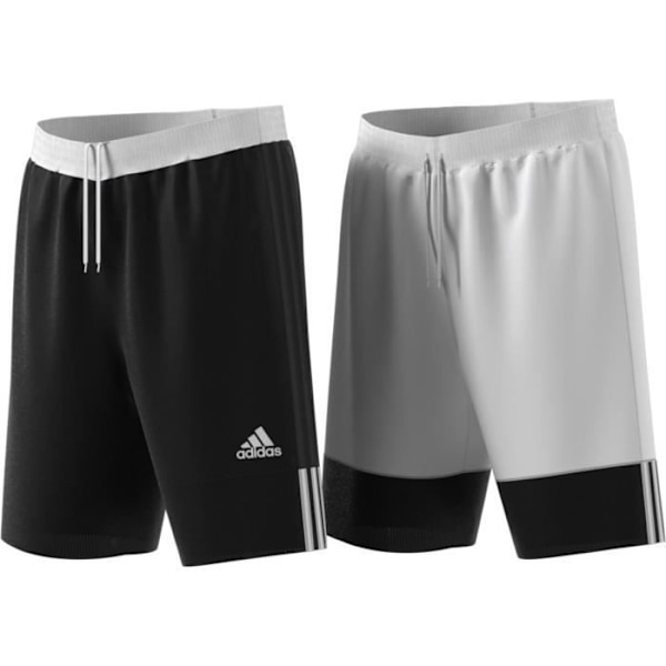 ADIDAS Vändbara basketshorts - Herr - Svart/Vit ADIDAS jag