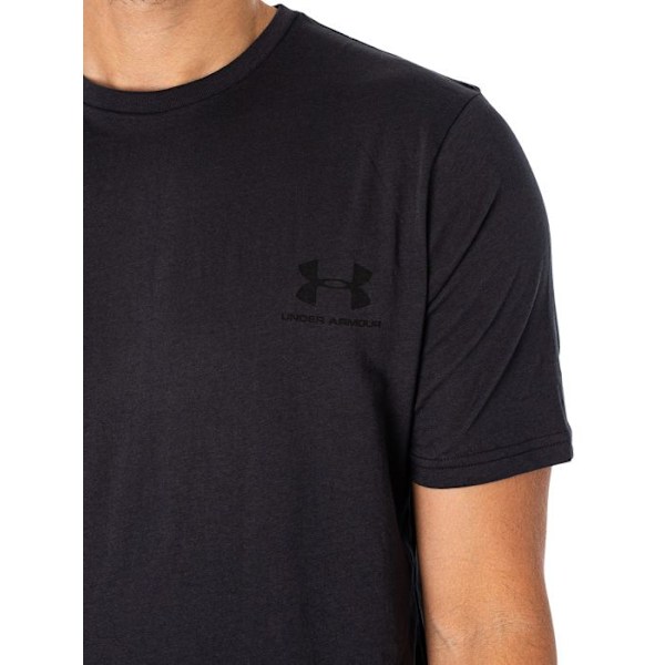 Under Armour Sportstyle löpar-T-shirt herr - Svart Svart jag