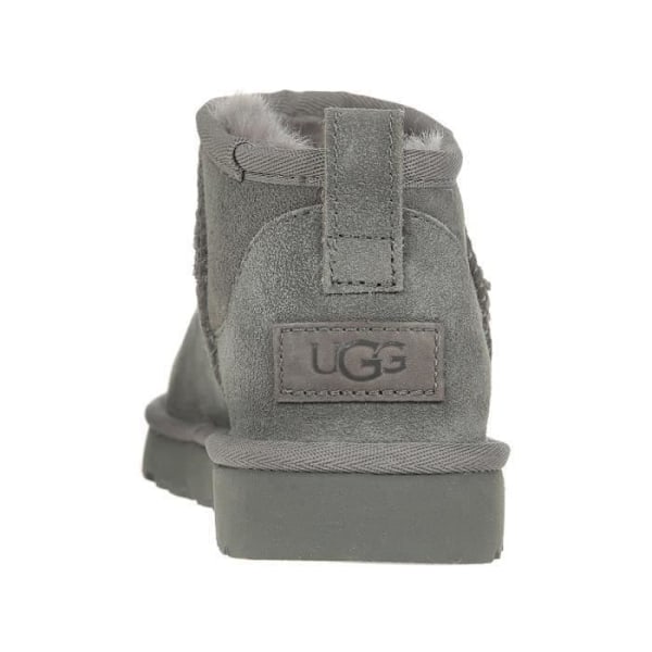 Stövlar - UGG - CLASSIC ULTRA MINI - Dam - Läder - Grå - Platt Grå 41