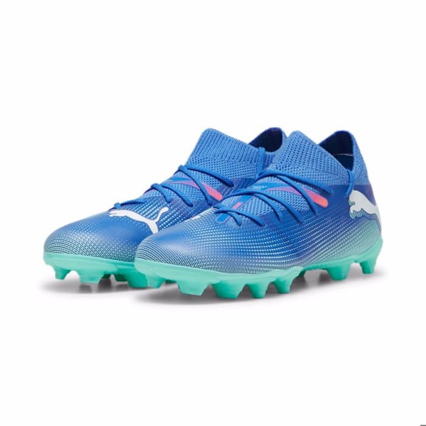 Puma Future Match FG/AG fotbollsskor för barn Bluemazing-PUMA vit-elektrisk peppa 36