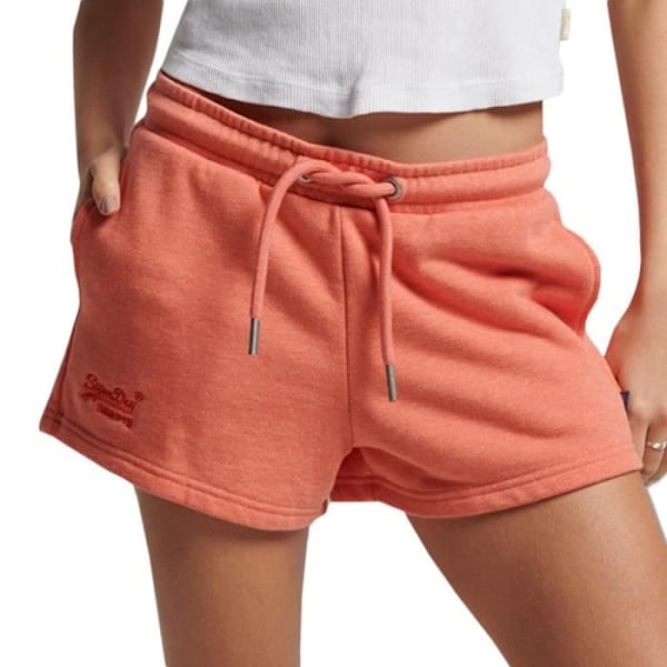 Superdry Coral Logo Jersey Shorts för kvinnor Rosa 42