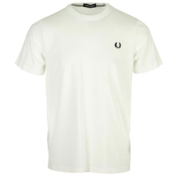 Fred Perry T-shirt med rund hals Vit S