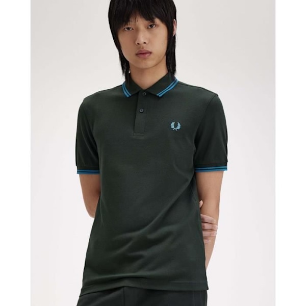 Fredperry Fp Pikétröja med dubbla knappar Fred Perry Grön jag