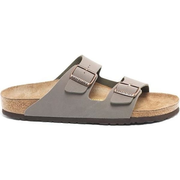 Birkenstock Arizona Stone sandaler för kvinnor - Syntet - Kork/Gum sula - Grå Grå 46