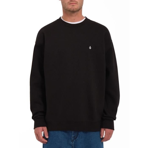 Volcom Single Stone Crew Sweatshirt Svart Herr Svart XS