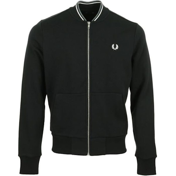 Fred Perry Zip Through Sweatshirt Jacka - Herr - Svart - Långärmad - Multisport Svart XL