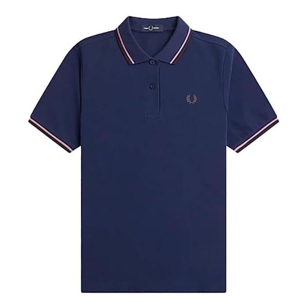 Fredperry Fp Pikétröja med dubbla knappar - FRED PERRY - Dam - Blå - Korta ärmar - Andra kragar Blå 36