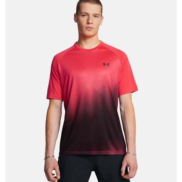 Under Armour Ua Tech Fade Ss T-shirt Röd M