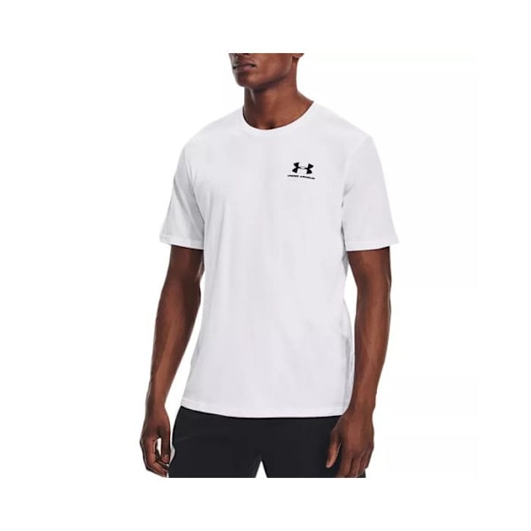 Under Armour Sportstyle Left Chest Herr T-shirt - Kort ärm - Vit - Multisport Vit M