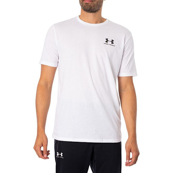 T-shirt - Under Armour - Sportstyle Vänster Bröst - Kortärmad - Vit - Multisport Vit jag
